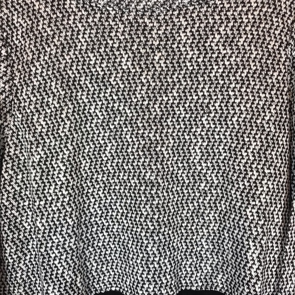 INC deep black metallic long sleeve knit sweater - Picture 2 of 10